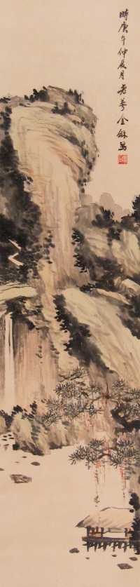 金梦石 庚午（1930年）作 山水 立轴